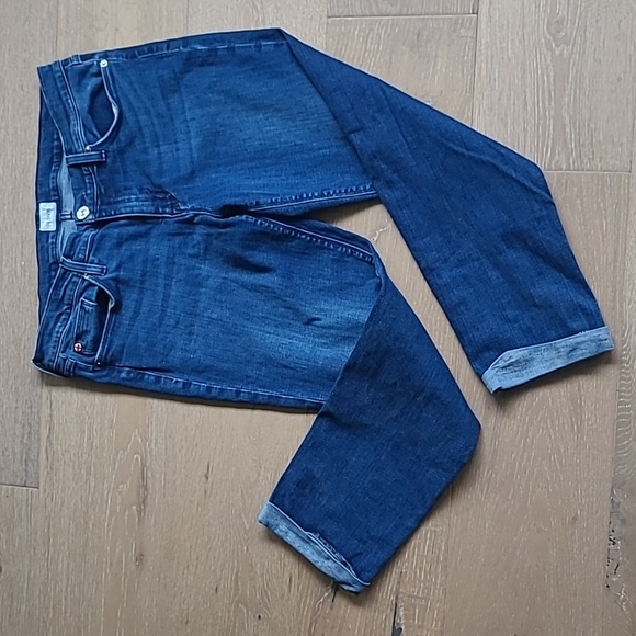 Hudson Krista Straight Crop w/Roll Cuff Denim Jean Women's sz 32 - Picture 11 of 11